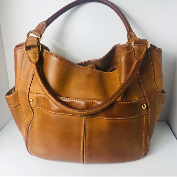 J. Crew Handbags - J Crew Collection Hobo Leather distressed Tote